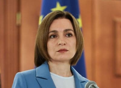 Moldova's President Sandu says she would vote to join Romania
