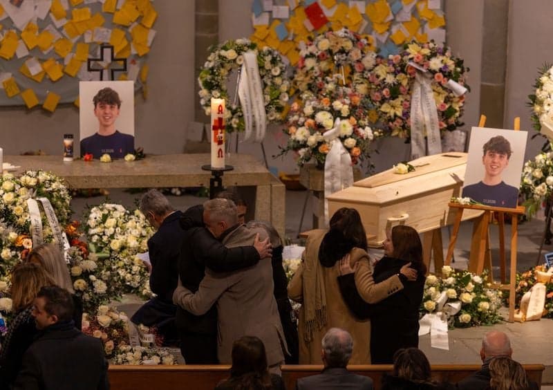 Teen soccer player who died in Swiss bar fire laid to rest