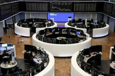 Image for Basic material, luxury stocks drive European shares to a third day of losses