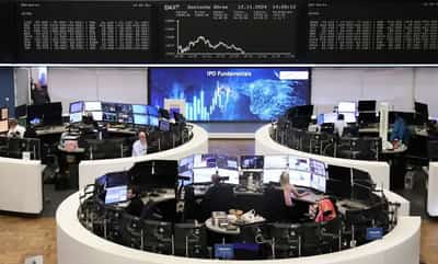 Image for European shares end lower on US rate, Trump jitters