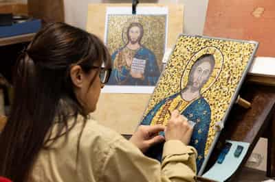 Image for Inside the Vatican studio preserving the mosaics of St. Peter's Basilica