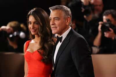 Image for George and Amal Clooney flee their luxury French home due to wildfires