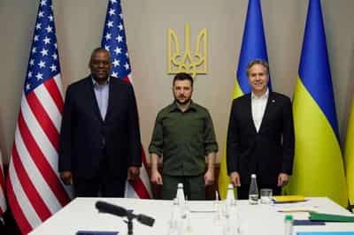 Image for U.S. says Moscow has ‘failed’ in war aims, pledges more military aid to Ukraine