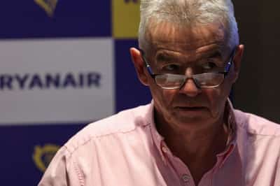 Image for Ryanair boss says risk of jet fuel shortage in Europe receding