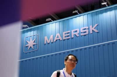 Image for Maersk says two of its vessels exited  Gulf safely