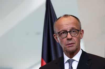 Image for Germany's halt to arms exports to Israel is response to Gaza expansion plans, chancellor says