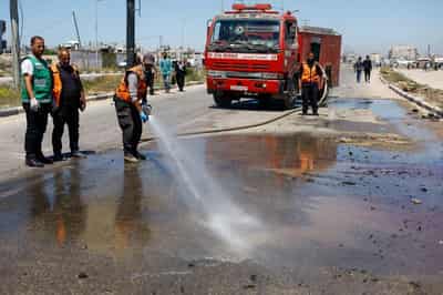 Image for Palestinians use Gaza rubble to restore streets as US rebuilding plan stalls
