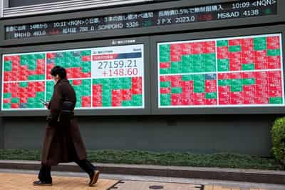 Image for Yields, dollar jump on blowout US jobs report, stocks edge up