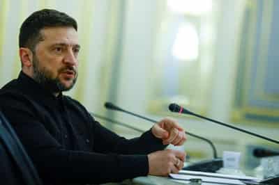 Image for Ukraine's Zelenskiy: Two dead in Russian attack on power station in Sloviansk