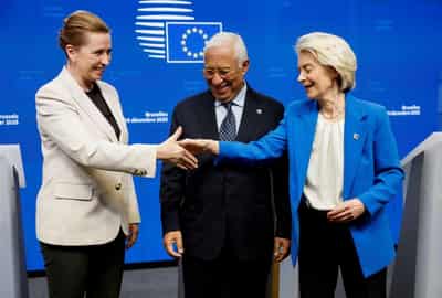 Image for European leaders react to the EU's Ukraine loan plan