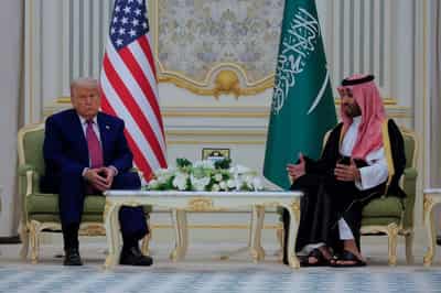 Image for Before talks with Trump, Saudi Arabia doubles down on terms for Israel ties