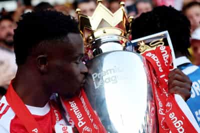 Image for Soccer-'It's our time' - Saka says Arsenal proved critics wrong with title triumph