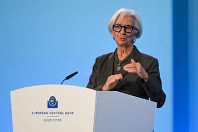 Image for Euro zone inflation to stabilise at ECB target, Lagarde says