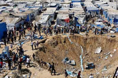 Image for Israeli strikes kill two in Gaza, destroy medicine storage warehouses