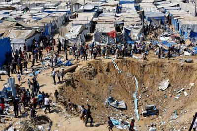 Image for Israeli strikes kill two in Gaza, destroy medicine storage warehouses