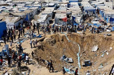 Image for Israeli strikes kill two in Gaza, destroy medicine storage warehouses