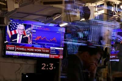 Image for Wall Street drops, Treasury yields gyrate on Fed Chairman Powell’s remarks