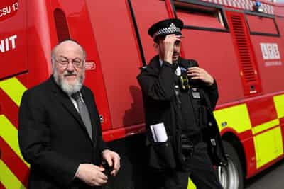 Image for Scared and angry British Jews demand more from government after knife attack