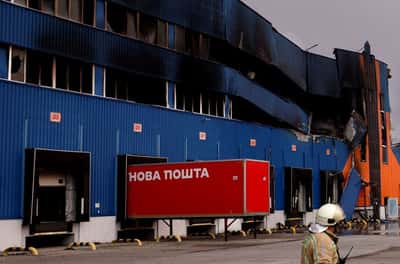 Image for Russia says it struck 7 Ukrainian warehouses storing drone components