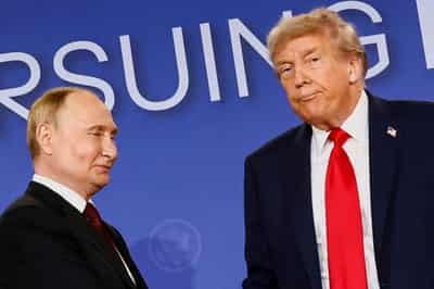 Image for Trump says he discussed Ukraine and Iran conflicts with Putin