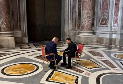Image for Trump says Zelenskiy meeting went well