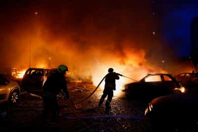 Image for Ukrainian capital Kyiv under missile attack, officials say