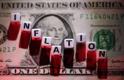 Image for Stocks climb, yields fall with dollar on inflation data