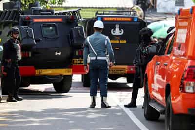 Image for Indonesian mosque explosion injures dozens, suspect identified, official says