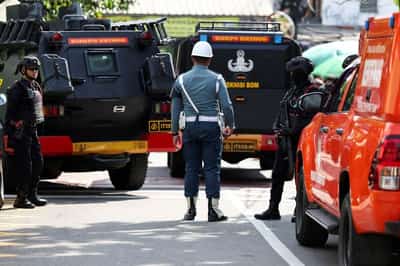 Image for Indonesian mosque explosion injures dozens, suspect identified, official says