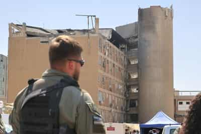 Image for Israeli hospital had taken patients underground hours before missile hit