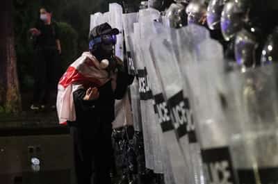 Image for Georgia hands down long sentences to election-day protest organisers