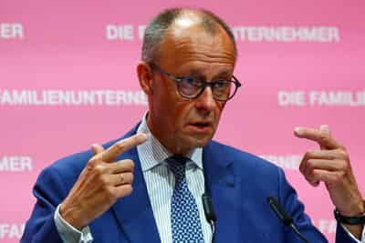 Image for Germany's Merz says some US lawmakers have 'no idea' of scale of Russia's rearmament
