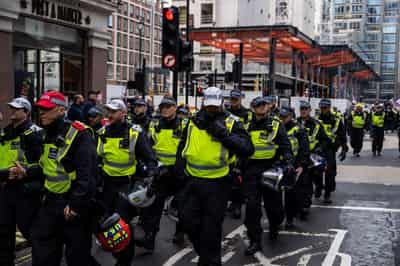 Image for UK police on alert for immigration protests near London this weekend