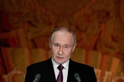 Image for Russia tests nuclear-capable Poseidon super torpedo, Putin says