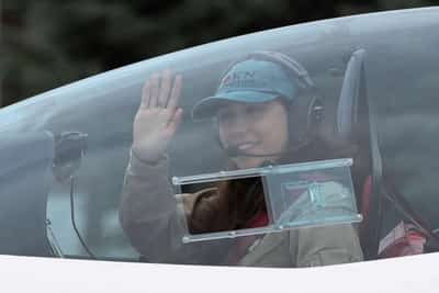 Image for Flying solo, 19-year-old woman takes off on round-the-world record bid