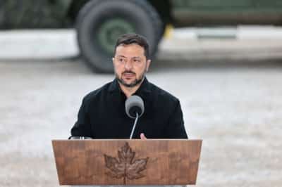 Image for Zelenskiy says no trilateral peace talks before elections in Russia