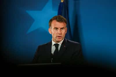 Image for French navy has intercepted another Russian 'shadow fleet' tanker, Macron says