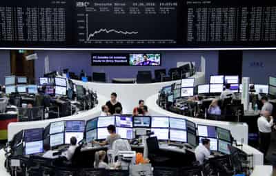 Image for Wall Street sells shares, Treasuries to end fraught February