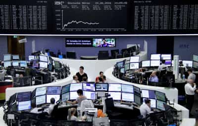 Image for Wall Street sells shares, Treasuries to end fraught February