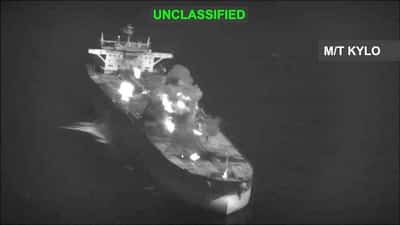 Image for US strikes three Iranian oil tankers after IRGC attack on American naval ships, Central Command says