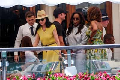 Image for Bezos and Sanchez head to wedding ceremony in star-studded Venice