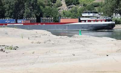 Image for Rhine water falls again in Germany, river shipping costs rise