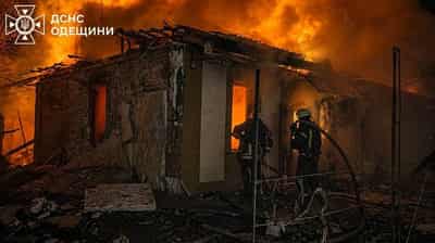 Image for Russian drones strike Ukraine's Odesa overnight, wounding 18, officials say