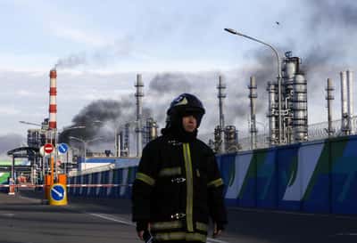 Image for Second Moscow refinery attack this week damages units, sparks fires, sources say