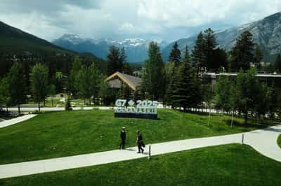 Image for Trump leaves G7 summit early due to Middle East situation