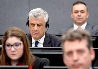 Image for Ex-diplomat says Thaci lacked control over KLA in Kosovo war crimes trial