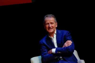 Image for Volkswagen CEO sees tight race with Tesla for e-car crown by 2025