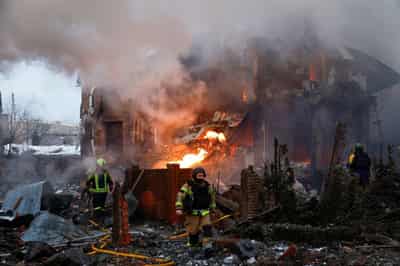 Image for Russia hits Ukraine energy infrastructure with major missile, drone strikes, Kyiv says