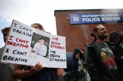 Image for UK police under pressure after dying student was handcuffed