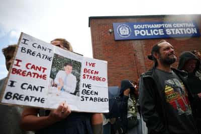 Image for UK police under pressure after dying student was handcuffed